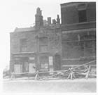 Shops in Fort Road April 1939, demolished May 1939